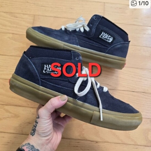 VansSkate Half Cabs blue suede gumsole skater sneakersMENS 11